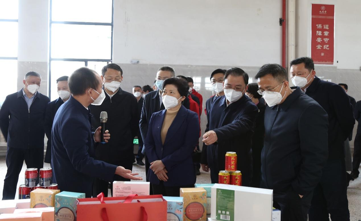 吴桂英率队赴冰球突破880爆分视频国药健康产业园项目开展集中观摩点评